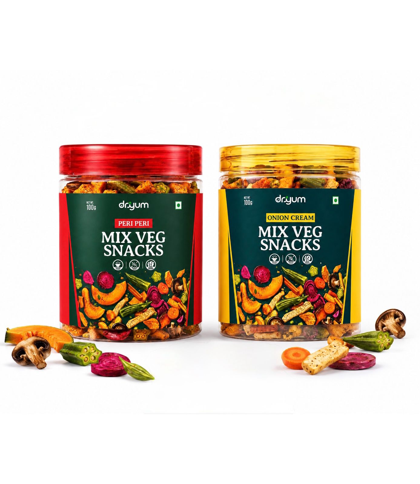 MIX VEG SNACK COMBO (2X 100g)